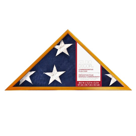 Oak Memorial Flag Case by Studio D&#xE9;cor&#xAE;